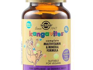 Solgar Kangavites Complete Multivitamin & Mineral Formula for Kids Συμπλήρωμα Διατροφής Πολυβιταμίνων, Μετάλλων & Ιχνοστοιχείων για Παιδιά από 3 Ετών για Σωστή Ανάπτυξη, Ενίσχυση Ανοσοποιητικού & Ενέργεια 60chew.tabs – Berry Flavour