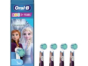 Oral-B Kids Toothbrush Heads Extra Soft Ανταλλακτικές Κεφαλές Παιδικής Ηλεκτρικής Οδοντόβουρτσας από 3 Ετών 4 Τεμάχια