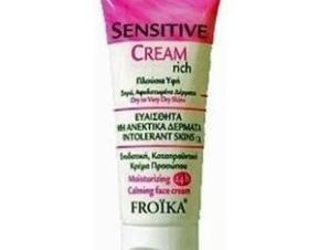 Froika Sensitive Cream Rich Ενυδατική Καταπραϋντική Κρέμα Προσώπου Πλούσιας Υφής, Για το Ευαίσθητο – μη Ανεκτικό Δέρμα 40ml
