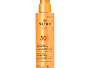 Nuxe Sun Milky Spray Fondant Haute Protection Spf50 Αντηλιακό Γαλάκτωμα Υψηλής Προστασίας Προσώπου & Σώματος 150ml