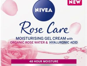 Nivea Moisture Day Cream Rose Care with Organic Rose Water and Hyaluronic Acid Κρέμα Ημέρας 48ωρης Ενυδάτωσης με Οργανικό Ροδόνερο & Υαλουρονικό Οξύ 50ml