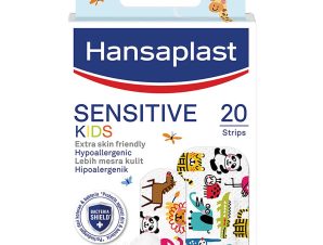 Hansaplast Sensitive Kids Strips Αυτοκόλλητα Επιθέματα για Παιδιά, για την Κάλυψη & Προστασία Μικρών Πληγών, σε 2 Διαφορετικά Μεγέθη 20 Τεμάχια