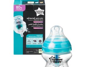 Tommee Tippee Advanced Anti-Colic Baby Bottle 0m+ Κωδ 42240585 Μπιμπερό Πολυπροπυλενίου Αργής Ροής με Θηλή Σιλικόνης Κατά των Κολικών 150ml