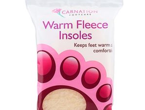 Vican Carnation Footcare Warm Fleecy Insoles Χειμωνιάτικοι Πάτοι Υποδημάτων με Λεπτή Fleece Επίστρωση One Size 1 Ζευγάρι