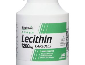 Health Aid Super Lecithin Συμπλήρωμα Διατροφής Φυσικής Λιποδιάλυσης 1200mg 100caps