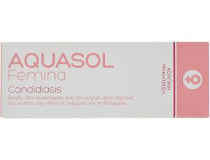 Aquasol Femina Candidiasis 30ml,Καταπραϋντική Κρέμα–Γέλη για τη Μυκητιασική Κολπίτιδα