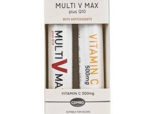 Power Health Promo Multi V Max Plus Q10 20 Effer.tabs & Vitamin C 500mg, 20 Effer.tabs