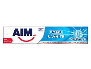 Aim Fresh & White Crystal Gel Οδοντόκρεμα για Έντονη Φρεσκάδα & Λευκότερα Δόντια 75ml