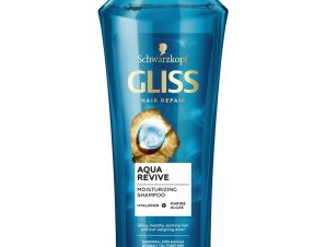Schwarzkopf Gliss Aqua Revive Moisturizing Shampoo with Hyaluron & Marine Algae Ενυδατικό Σαμπουάν για Κανονικά, Ξηρά Μαλλιά 400ml