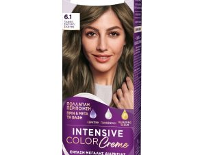 Schwarzkopf Palette Intensive Hair Color Creme Kit Μόνιμη Κρέμα Βαφή Μαλλιών για Έντονο Χρώμα Μεγάλης Διάρκειας & Περιποίηση 1 Τεμάχιο – 6.1 Ξανθό Σκούρο Σαντρέ