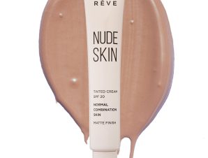 Mon Reve Nude Skin Normal to Combination Skin Matte Finish Spf20 Tinted Cream Κρέμα Προσώπου με Χρώμα Μεσαίας Προστασίας που Εξομοιώνει τον Τόνο του Δέρματος & Καλύπτει Ελαφρές Ατέλειες 30ml – No 102 Medium