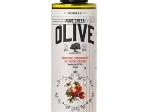 Korres Pure Greek Olive Shower Gel Pomegrante Τονωτικό Αφρόλουτρο με Εκχύλισμα Φύλλων Ελιάς & Άρωμα Ρόδι 250ml