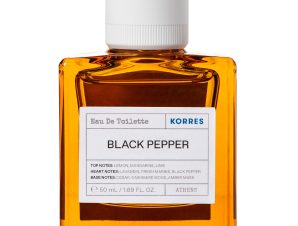 Korres Black Pepper Eau de Toilette Ανδρικό Άρωμα με Ζεστές, Πικάντικες & Ξυλώδεις Νότες 50ml