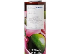 Korres Ginger Lime Renewing Shower Gel Αναζωογονητικό Αφρόλουτρο με Άρωμα Μοσχολέμονου & Τζίντζερ 250ml