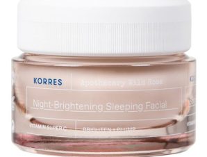 Korres Apothecary Wild Rose Vitamin Super C Night Brightening Sleeping Facial Βελούδινη Κρέμα Νύχτας Άγριο Τριαντάφυλλο για Λάμψη & Πρώτες Ρυτίδες 40ml