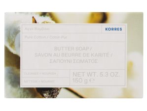 Korres Pure Cotton Butter Soap Σαπούνι Σώματος με Αγνό Βαμβάκι 150gr