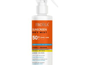 Froika Body Sunscreen Dry Mist Spf50+, Διάφανο Αντηλιακό Σπρέι Σώματος Πολύ Υψηλής Προστασίας 250ml