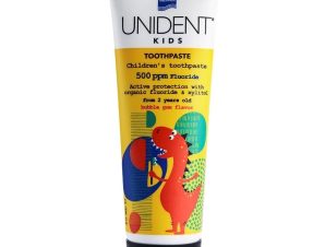 Intermed Unident Kids Toothpaste 500ppm Fluoride 2+ Years Bubblegum Flavor Φθοριούχος Παιδική Οδοντόκρεμα με Γεύση Τσιχλόφουσκας 50ml