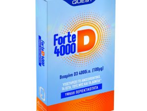 Quest Forte D 4000iu 100mg High Strength Συμπλήρωμα Διατροφής με Υψηλής Περιεκτικότητας Βιταμίνη D για Υποστήριξη του Ανοσοποιητικού, των Οστών, των Μυών & των Δοντιών 600tabs