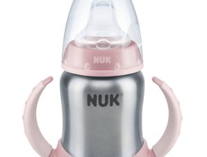 Nuk First Choice Learner Cup Ροζ Ανοξείδωτο Μπιμπερό Εκπαίδευσης 6-18m 125ml