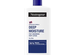 Neutrogena Deep Moisture Instantly Absorbing Body Lotion for Dry Skin Ενυδατικό Γαλάκτωμα Σώματος, Κατάλληλο για Ξηρές Επιδερμίδες 400ml