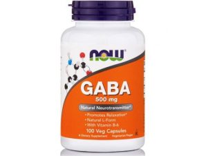 NOW FOODS Gaba 500mg & B6 2mg 100caps