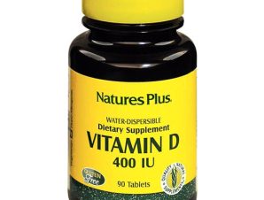 Natures Plus Vitamin D 400lu Water-Dispersible Καλή Λειτουργία του Νευρικού Συστήματος Υγιή Οστά & Δόντια 90tabs