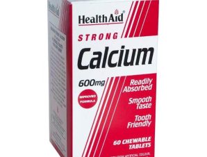 Health Aid Calcium Strong + Vit D, 60 Μασώμενες Ταμπλέτες
