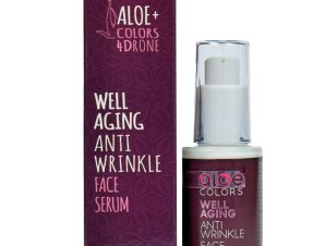 Aloe+ Colors 4Drone Well Aging Anti-Wrinkle Face Serum Αντιρυτιδικός Ορός Προσώπου για Λάμψη & Ανόρθωση, Κατάλληλος για Ξηρή προς Κανονική Επιδερμίδα 30ml
