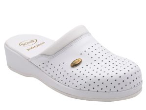 Scholl Shoes Back Guard Σαμπό Λευκό Αναπαυτικά Παπούτσια που Χαρίζουν Σωστή Στάση & Φυσικό Χωρίς Πόνο Βάδισμα 1 Ζευγάρι – 46